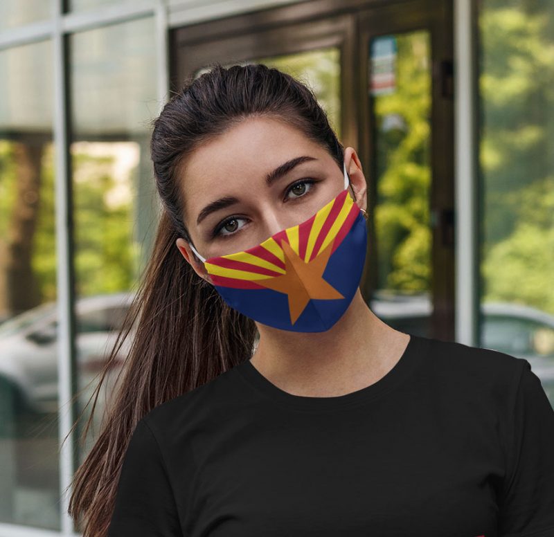 Flag of Arizona face mask