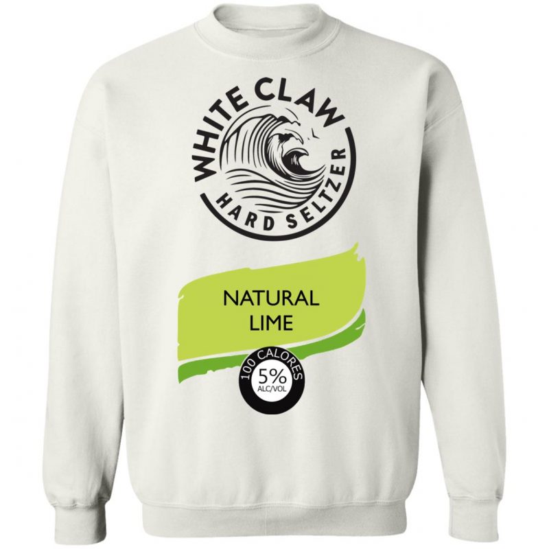 white claw sweatshirt with pocket