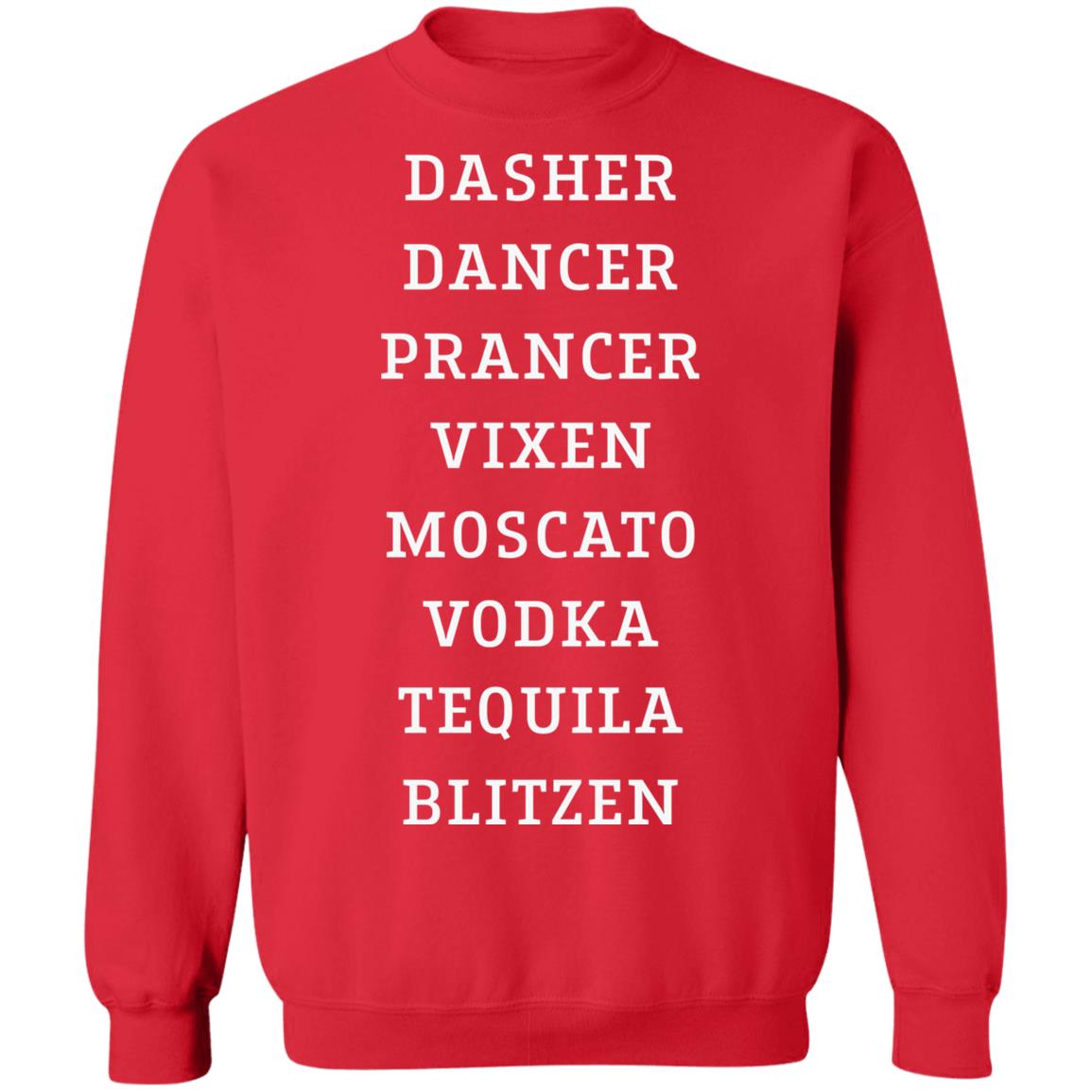 Dasher Dancer Prancer Vixen Moscato Vodka Tequila Blitzen Christmas