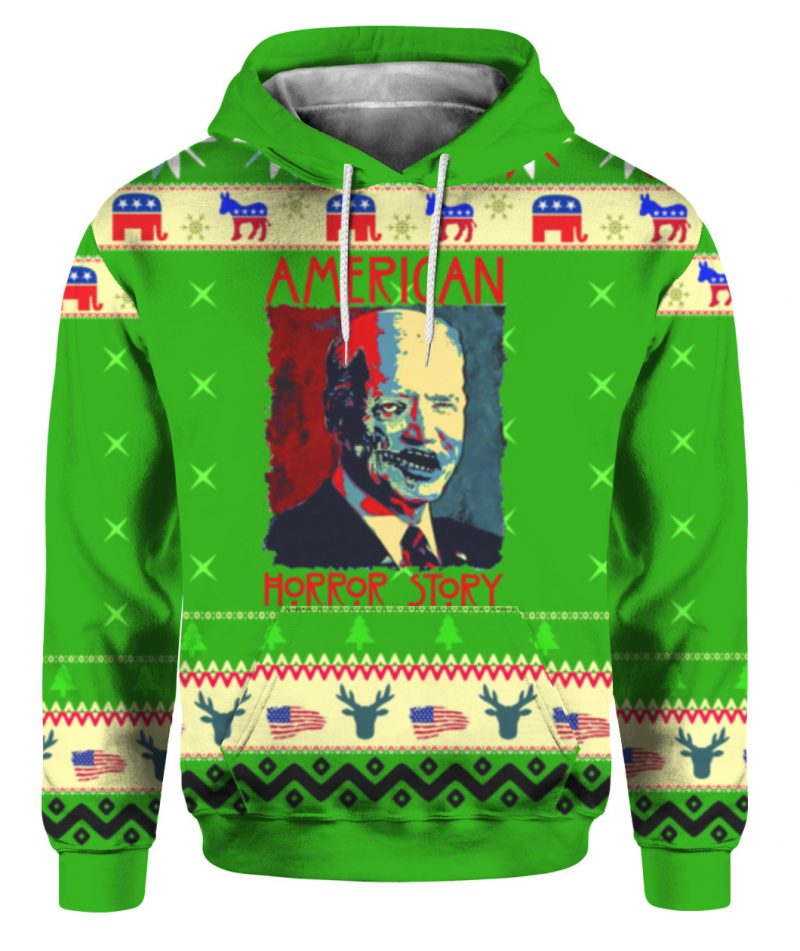 American Horror Story Joe Biden Ugly Christmas Sweater 3