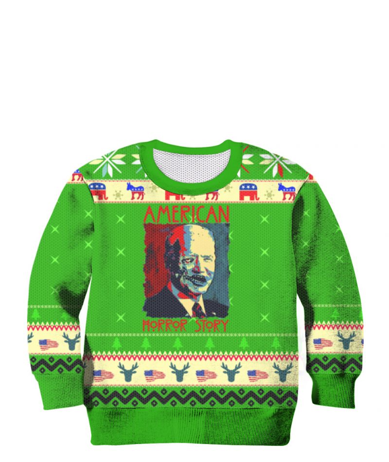 American Horror Story Joe Biden Ugly Christmas Sweater 5