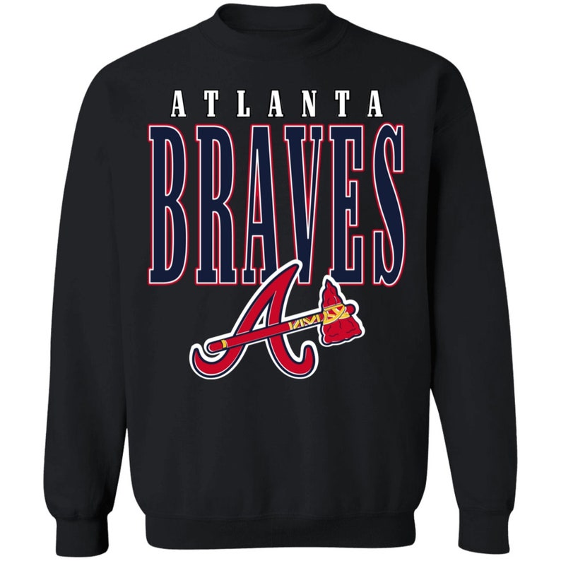 Atlanta Braves Retro 1990s MLB Crewneck Sweatshirt 1