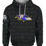 Baltimore Ravens Crucial Catch Club Nike Men's NFL Pullover Hoodie in Black, Size: 2XL | 01EZ00AZU3-5WL