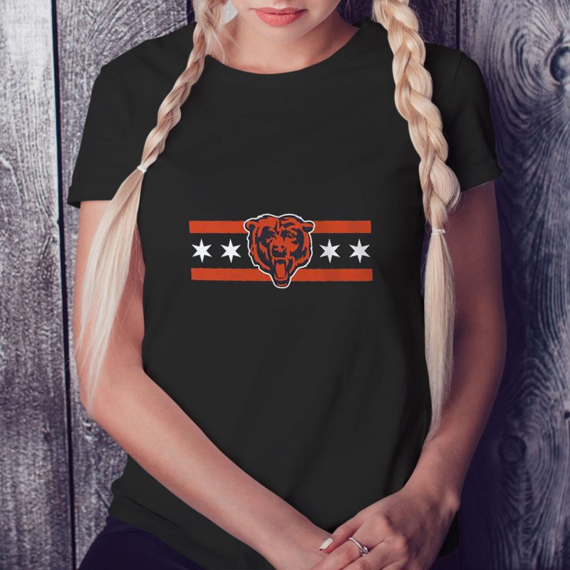 Black Ladies Tee Chicago Bears Hometown T Shirt