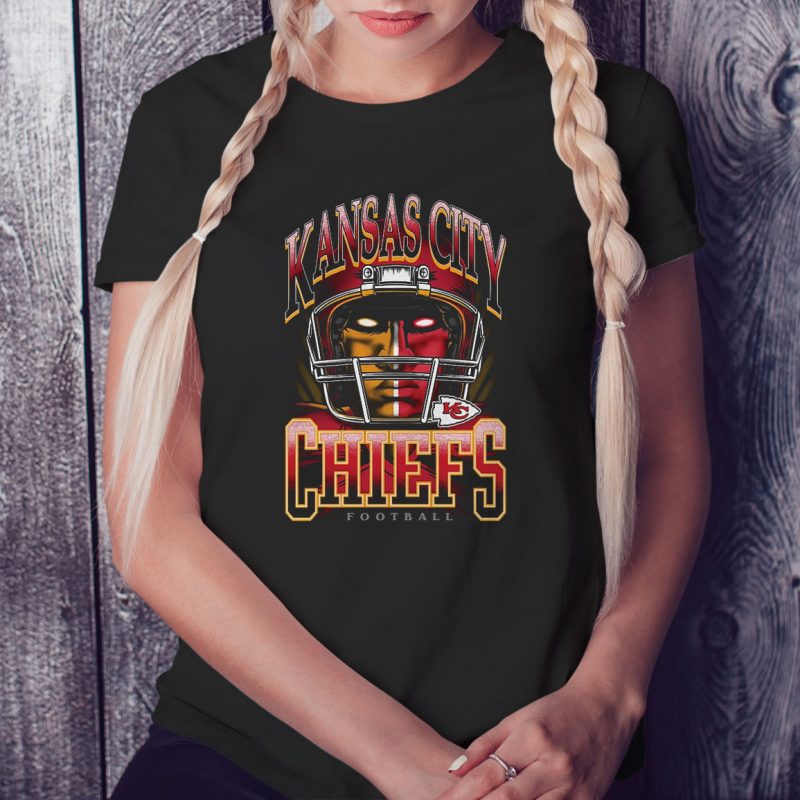 Black Ladies Tee Kansas City Chiefs Primal Fan T Shirt