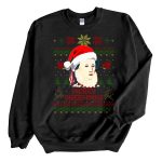 Black Sweatshirt Merry Queenmas 2021 Queen Elizabeth Ugly Christmas Sweater