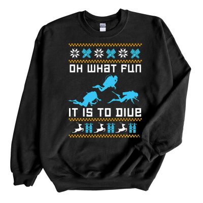 Oh What Fun It Is To Dive Ugly Christmas Sweater