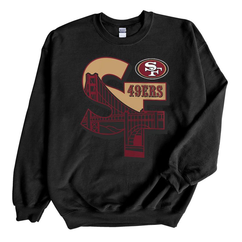 Black Sweatshirt San Francisco 49ers Scarlet Hometown T Shirt
