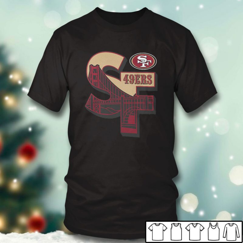 Black T shirt San Francisco 49ers Scarlet Hometown T Shirt