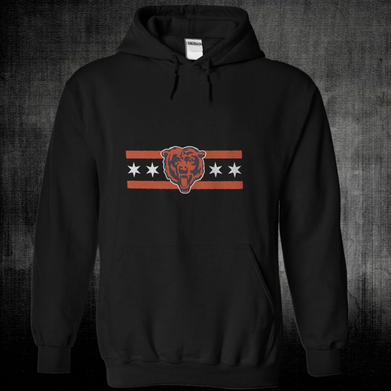 Black Unisex Hoodie Chicago Bears Hometown T Shirt