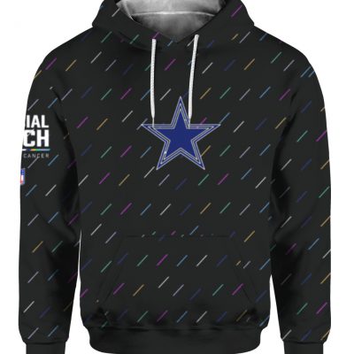 Men's FOCO Black Dallas Cowboys Camo Raglan Pullover Hoodie