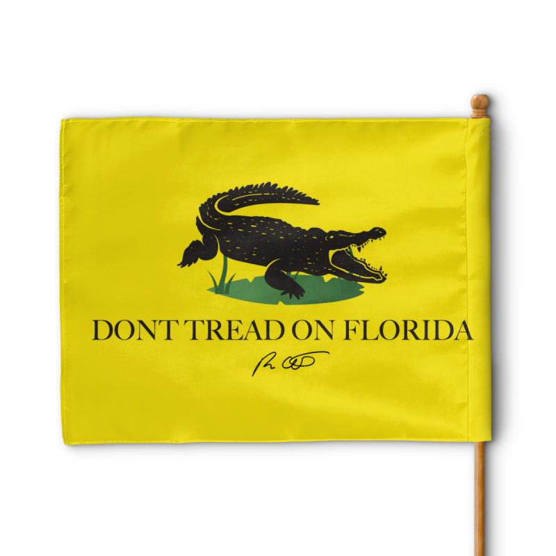 Dont tread on Florida Alligator Flag 3