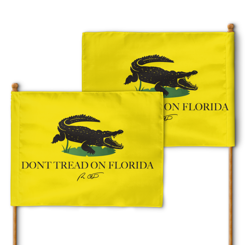 Dont tread on Florida Alligator Flag 5