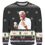 Joe Biden Eating Ice Cream Ugly Christmas Sweater