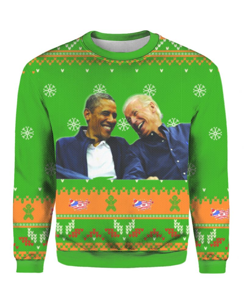 Joe Biden and Obama Ugly Christmas Sweater