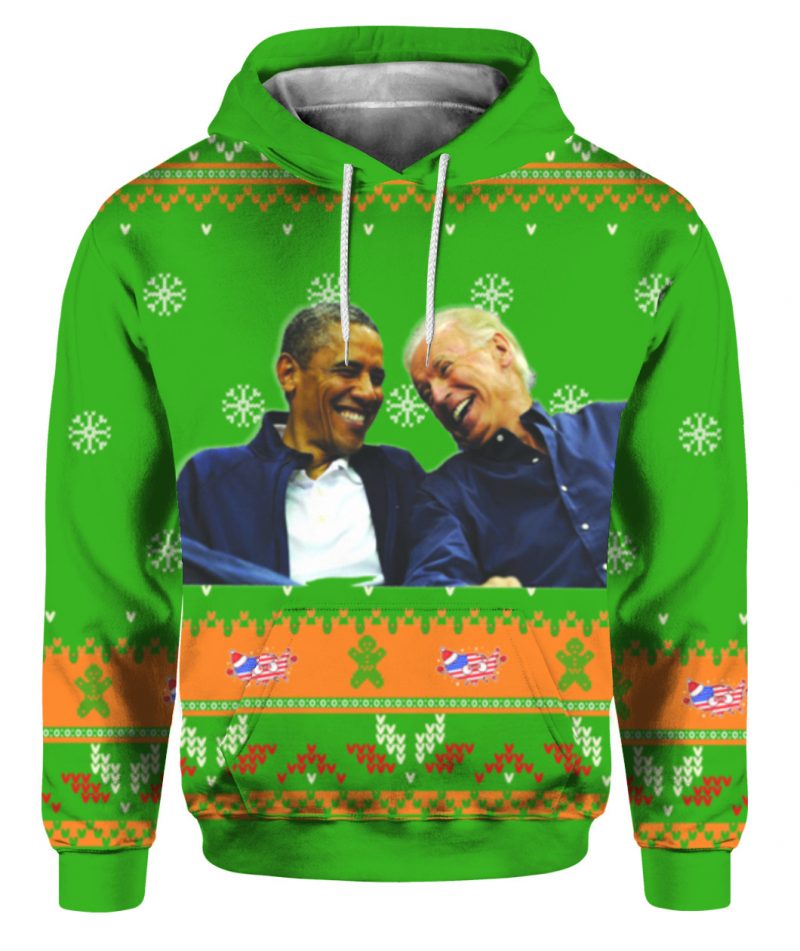 Joe Biden and Obama Ugly Christmas Sweater 3