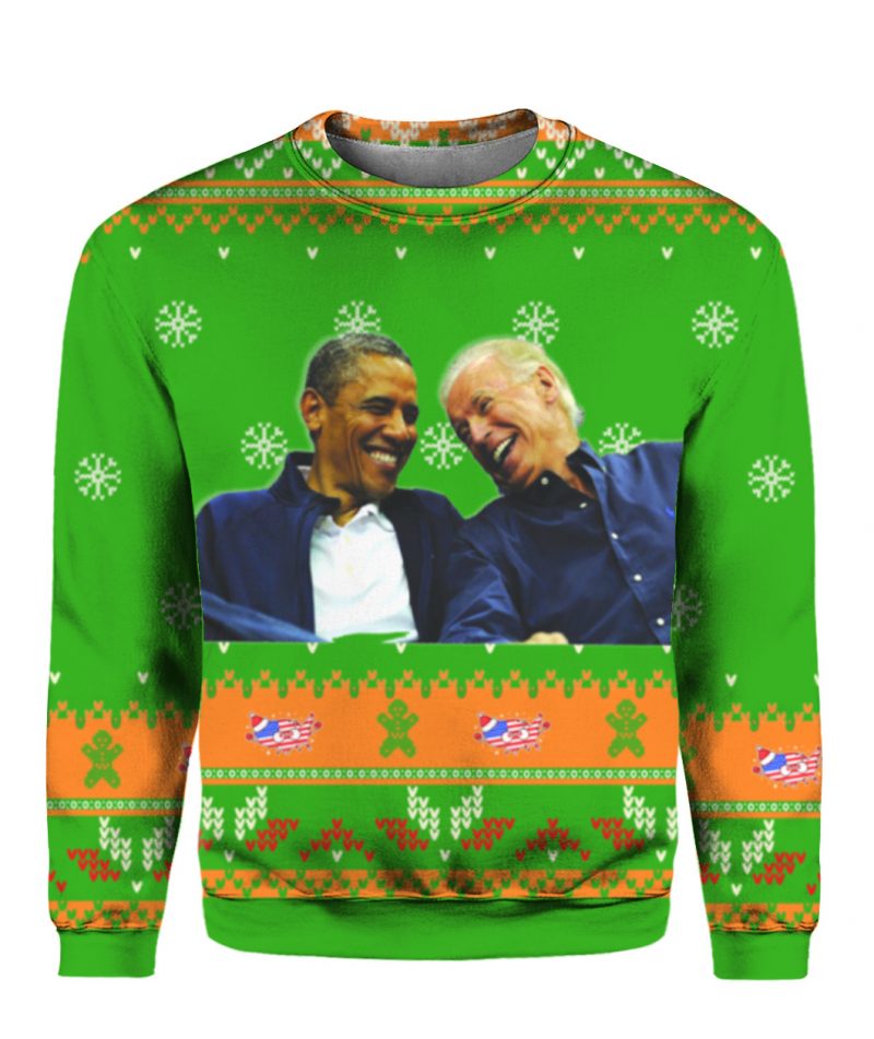 Joe Biden and Obama Ugly Christmas Sweater 6