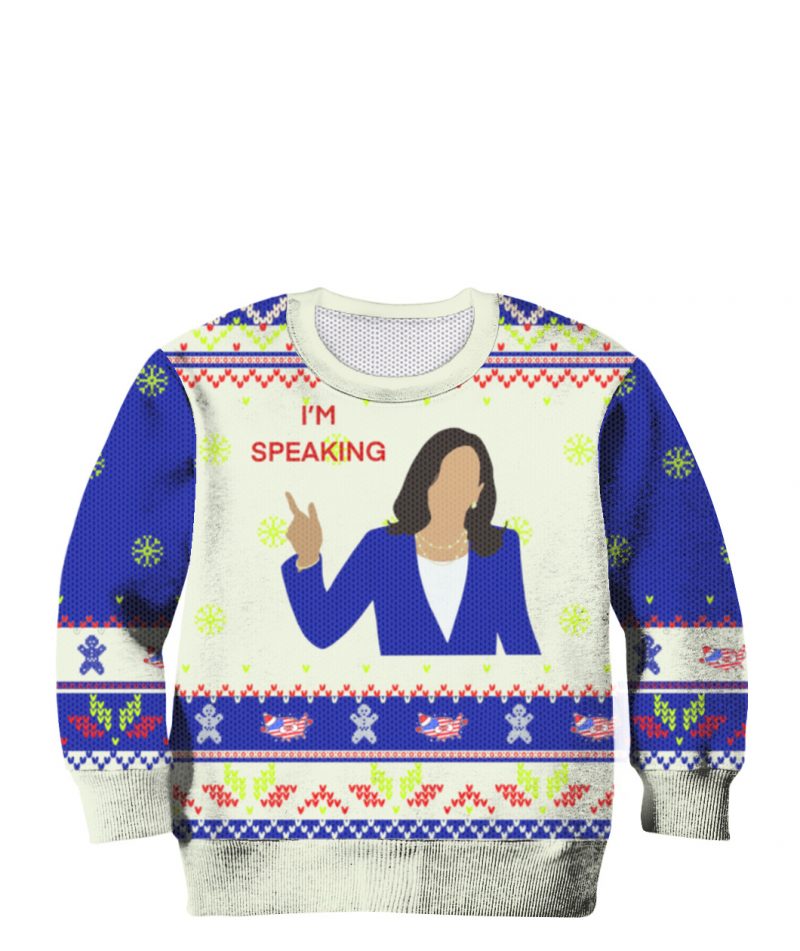 Kamala Harris I speak Ugly Christmas Sweater 5