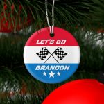 Lets Go Brandon FJB Funny Biden Christmas Ornament