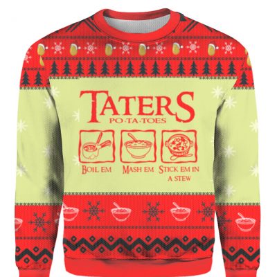 Lord of the rings Taters Potatoes Ugly Christmas sweater