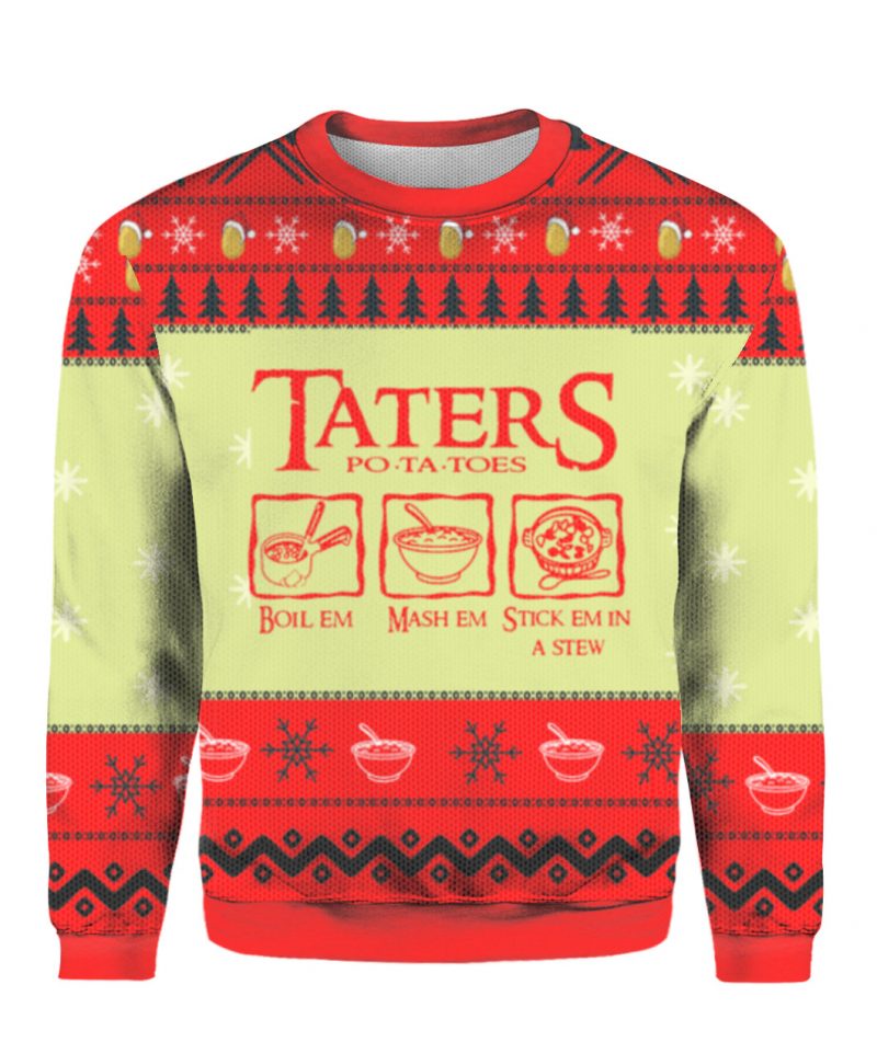 Lord of the rings Taters Potatoes Ugly Christmas sweater