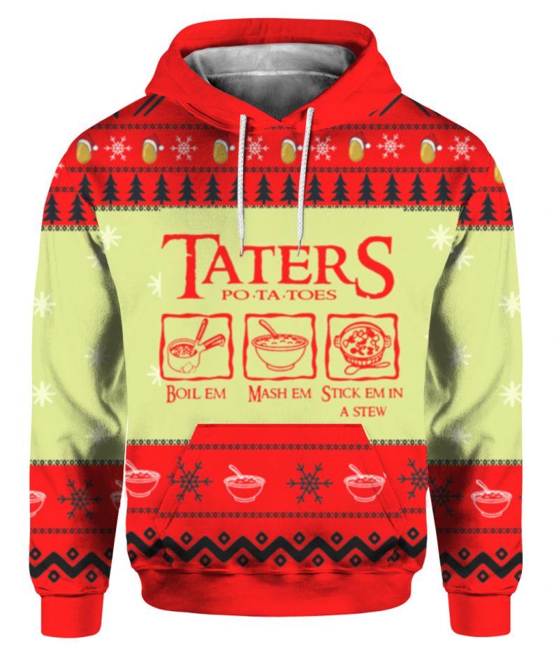 Lord of the rings Taters Potatoes Ugly Christmas sweater 3