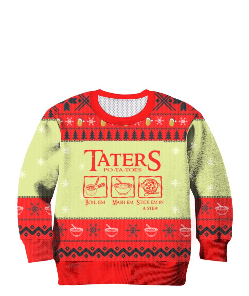 Lord of the rings Taters Potatoes Ugly Christmas sweater 5