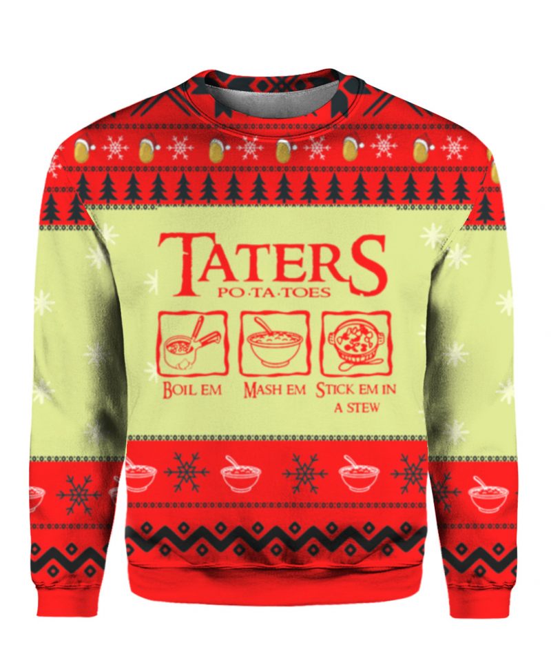 Lord of the rings Taters Potatoes Ugly Christmas sweater 6