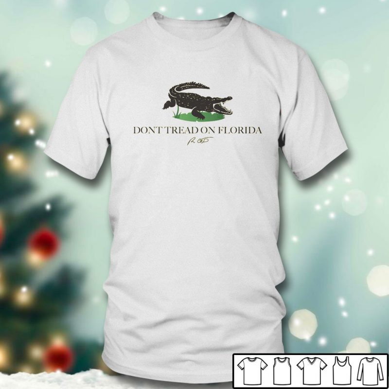 Men T shirt Dont tread on florida Alligator T shirt