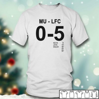 Men T shirt Score Man United Liverpool 5 0 T shirt