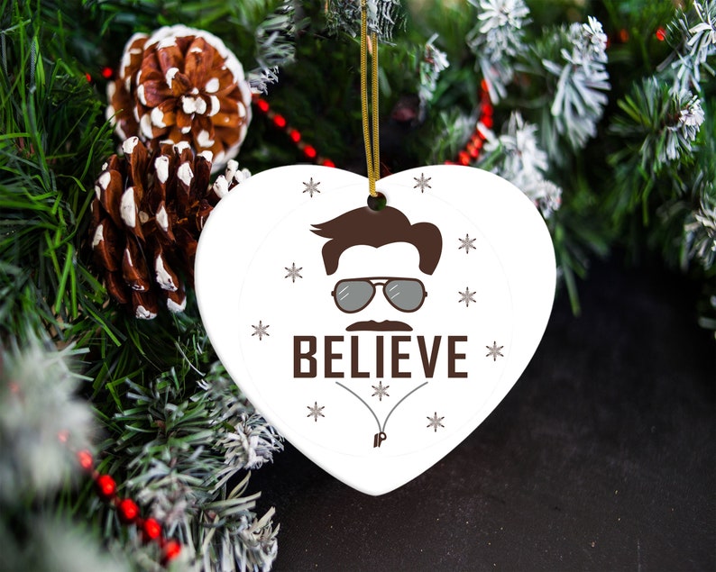 Merry Christmas Ted Lasso Believe 2021 Ornament 2