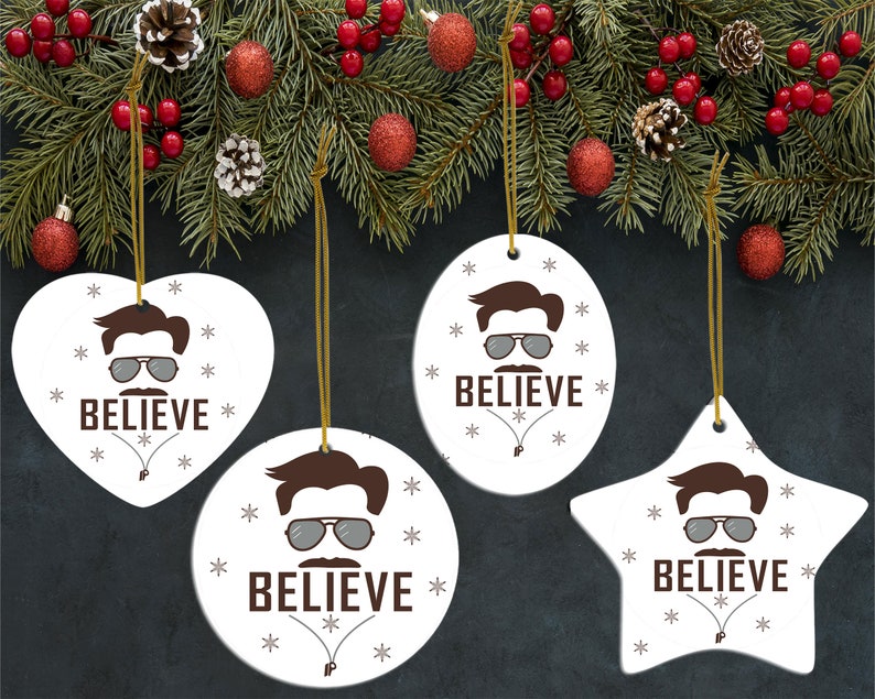 Merry Christmas Ted Lasso Believe 2021 Ornament 3