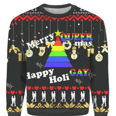 Merry queer mas happy Holi gays Ugly Christmas sweater