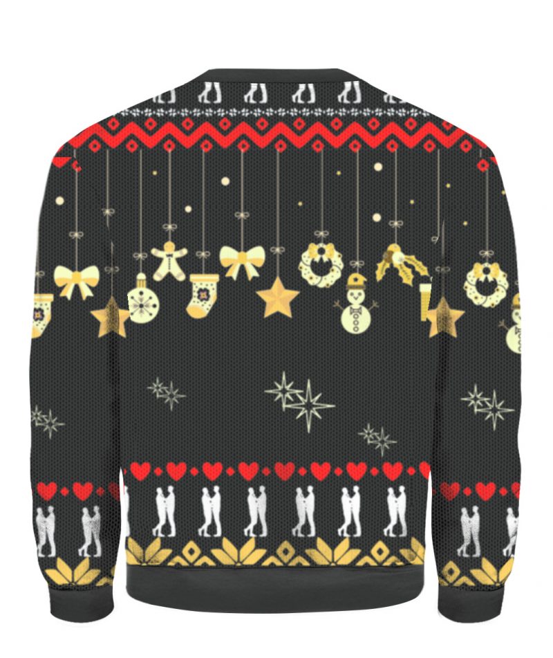 Merry queer mas happy Holi gays Christmas sweater 2