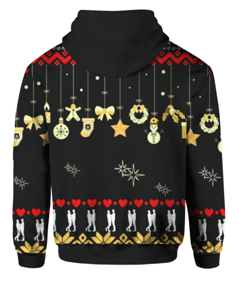 Merry queer mas happy Holi gays Christmas sweater 4