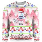 Perpermint Pattie Bud Light Ugly Christmas Sweater 1