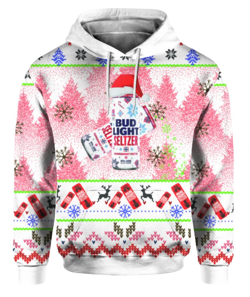 Perpermint Pattie Bud Light Ugly Christmas Sweater 3