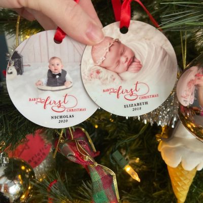 Personalized Baby Boy first christmas ornament 2021 5