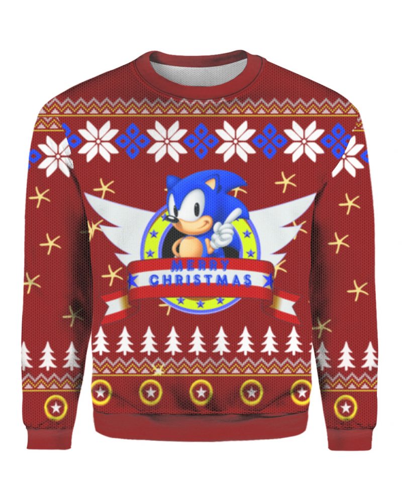 Sonic the hedgehog Ugly christmas sweater