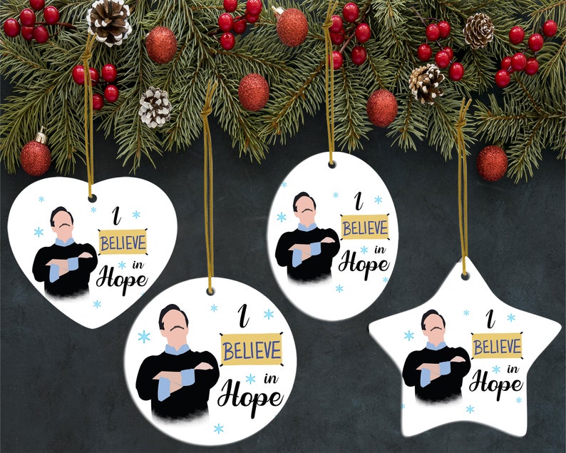 Ted Lasso I believe in Hope Christmas 2021 Ornament 4