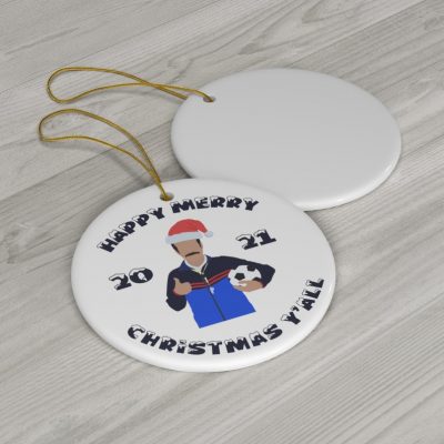 Ted Lasso Ornament Afc Richmond Happy merry 2021 Christmas Y'all Ornament 2