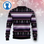 Alpaca Purple Pattern Ugly Christmas Sweater