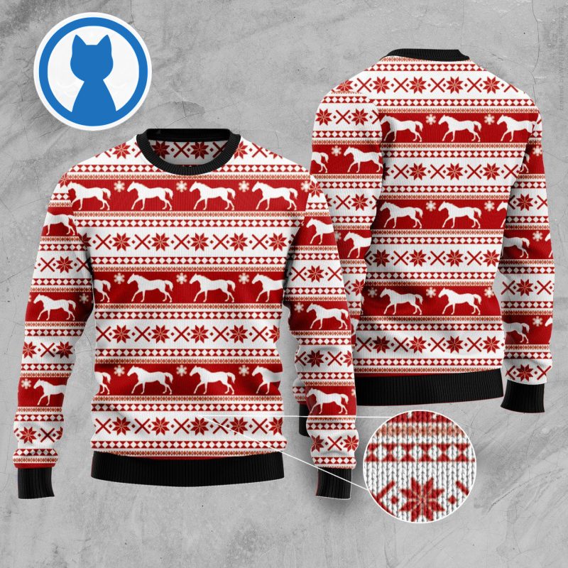 Amazing Horse Ugly Christmas Sweater 3