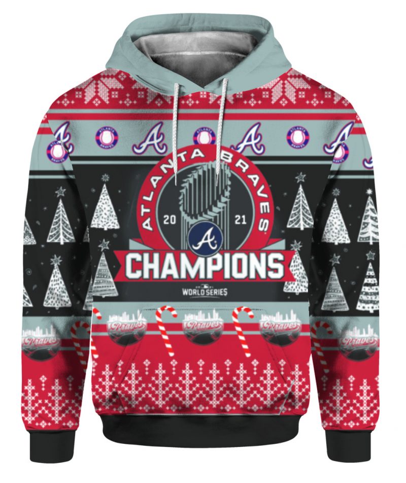 Atlanta Braves 2021 World Series Champions Christmas Sweater 4