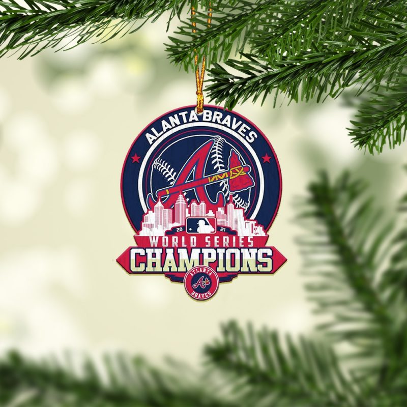 Atlanta Braves 2021 World Series Champions Ornament