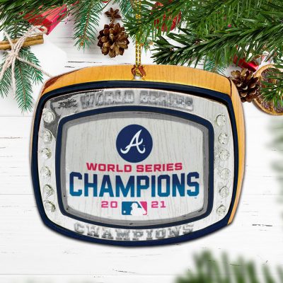 Atlanta Braves 2021 World Series Champions Ring Ornament