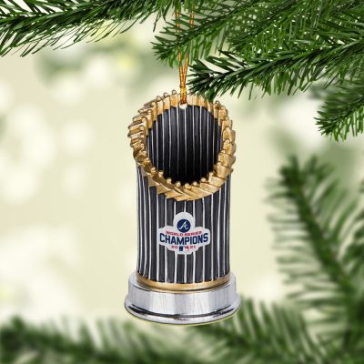 Atlanta Braves 2021 World Series Champions trophy paperweight Ornament