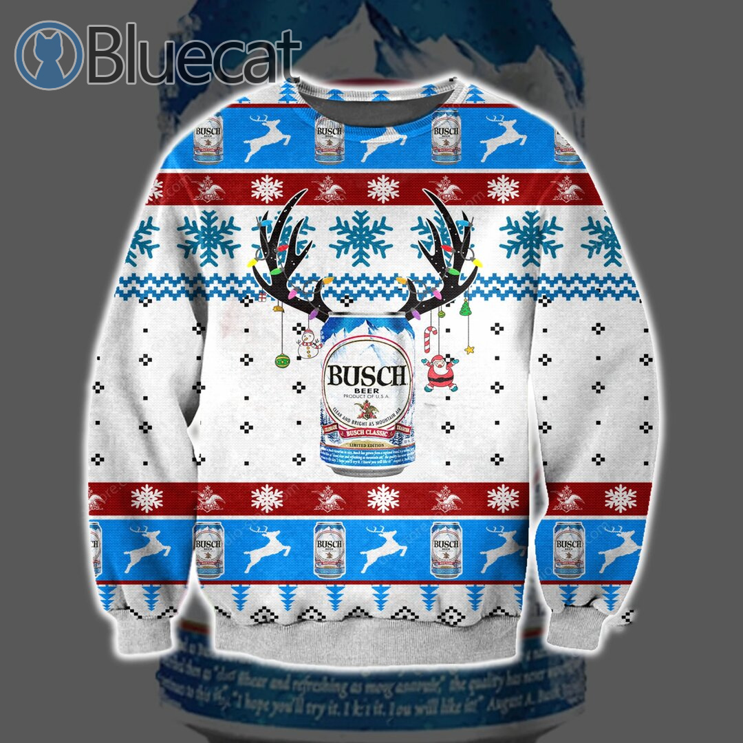 Busch ugly christmas discount sweater