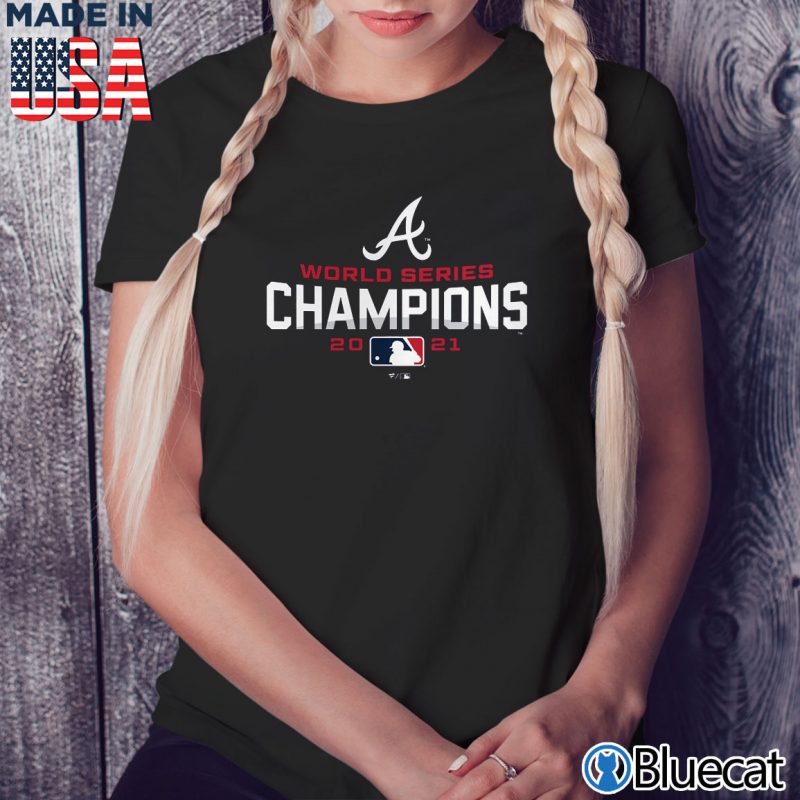 Black Ladies Tee Atlanta Braves 2021 World Series Champions T Shirt