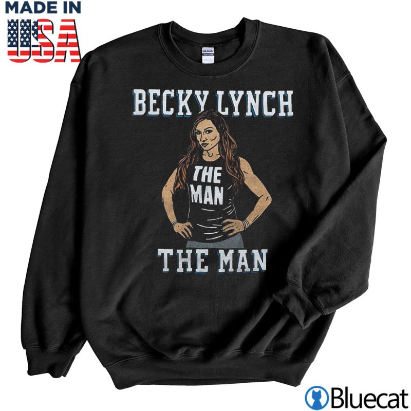 Black Sweatshirt Becky Lynch The Man Homage T Shirt